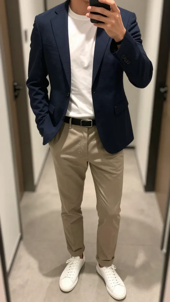 13 Men Casual Outfit: Effortless Style in 60 Seconds 4 Smart-Casual Tee + Blazer That Still Feels Like You