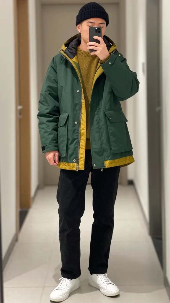 Want to Look 10 Years Younger? Try These Men 60s Fashion Tips 5 Pop of Color Parka Play