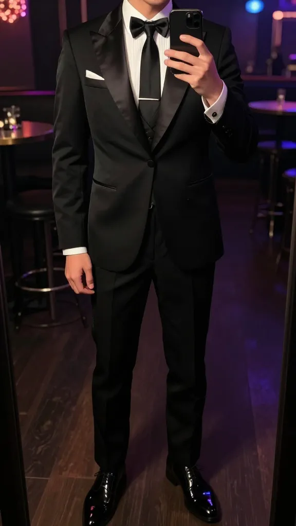 13 Men 1920s Fashion: Daring Dapper Guide 4 The Nightclub Navigator: Satin Lapel Dinner Jacket Ensemble