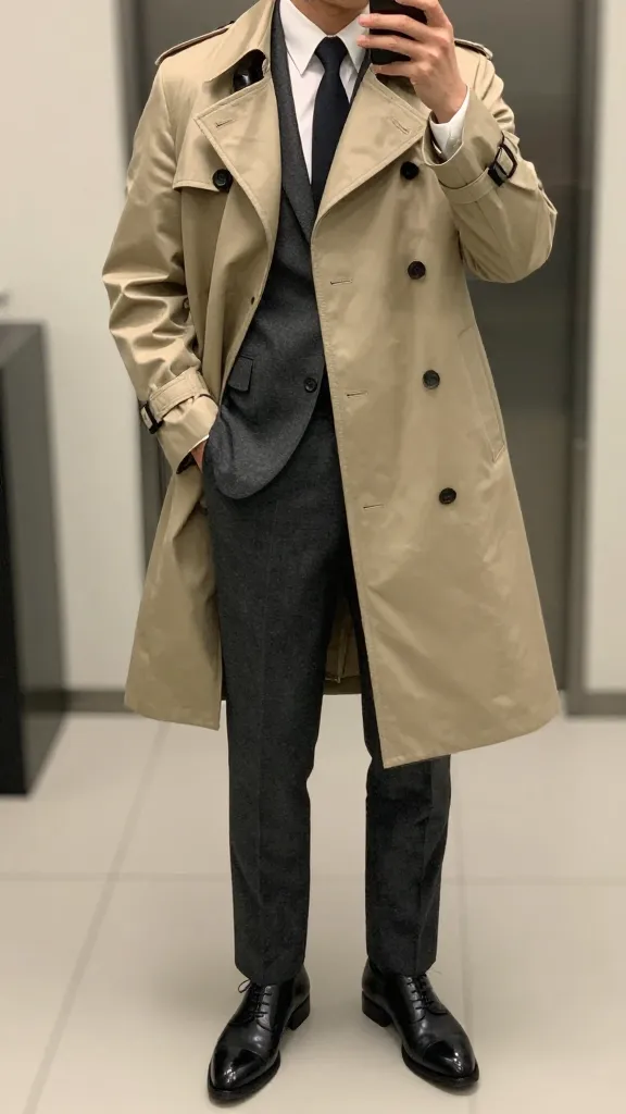 13 Men 1920s Fashion: Daring Dapper Guide 12 The City Gentlemen: Classic Trench Over a Suiting Base