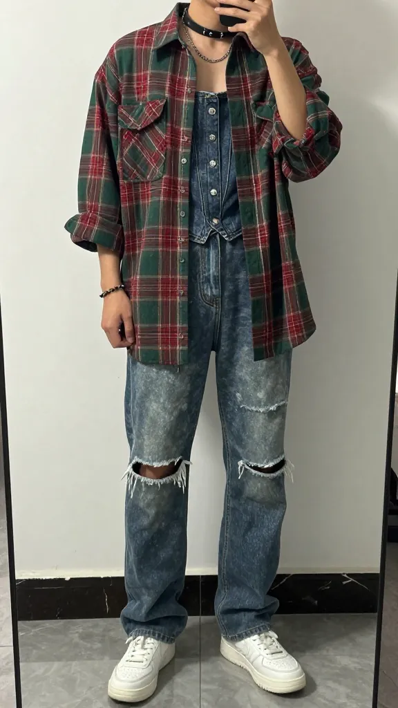 Men 90s Fashion: 12 Retro Reboot for Modern Style 3 Grunge-Inspired Flannel & Denim Corset