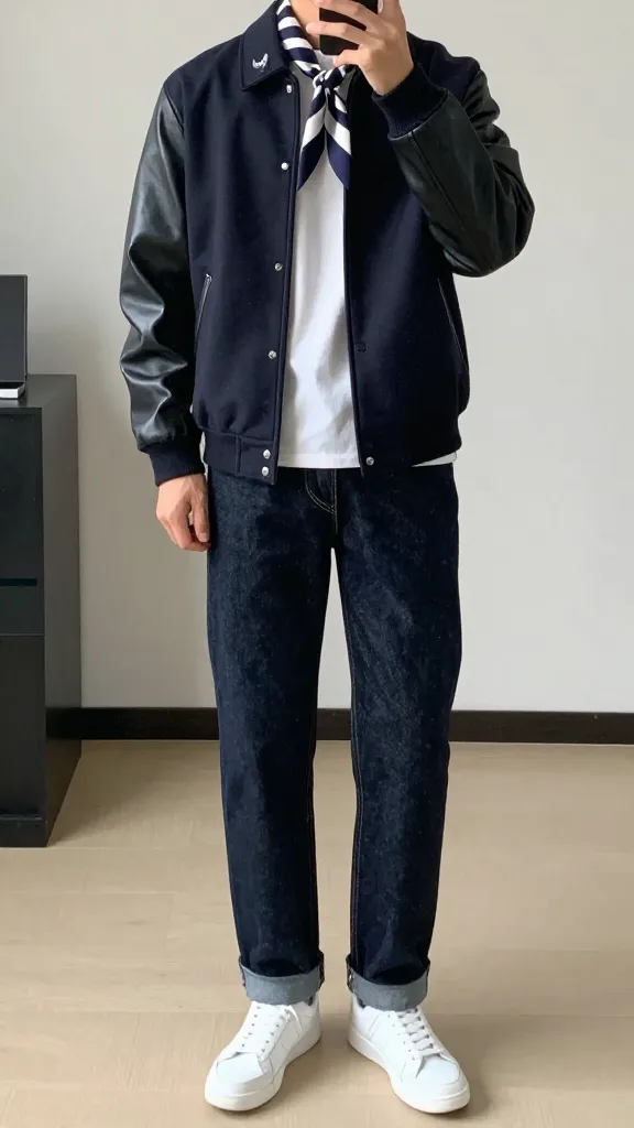 11 Men 80s Fashion: Bold Looks to Try Now 4 Varsity Remix: Letterman Jacket Modern Edge