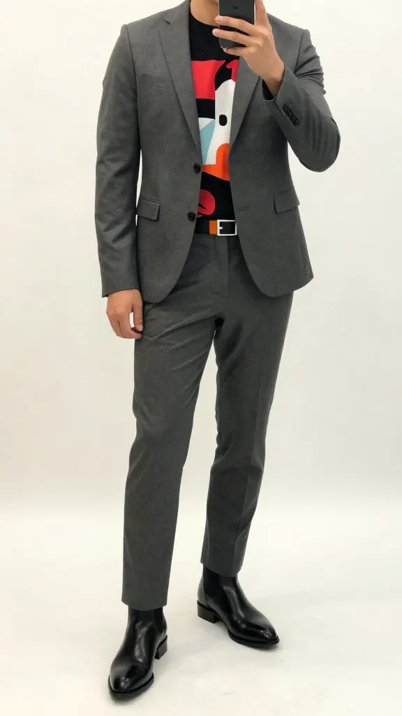 11 Men 80s Fashion: Bold Looks to Try Now 10 Graphic Prince: Statement Tee with Tailored Edge
