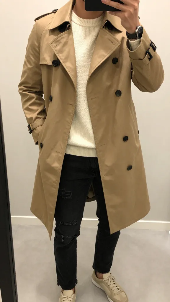 Streetwear Men Style: 7 Fresh, Wearable Outfits That Turn Heads 5 Bold Neutrals: Tan Trench, Cream Knit, And Black Denim Play