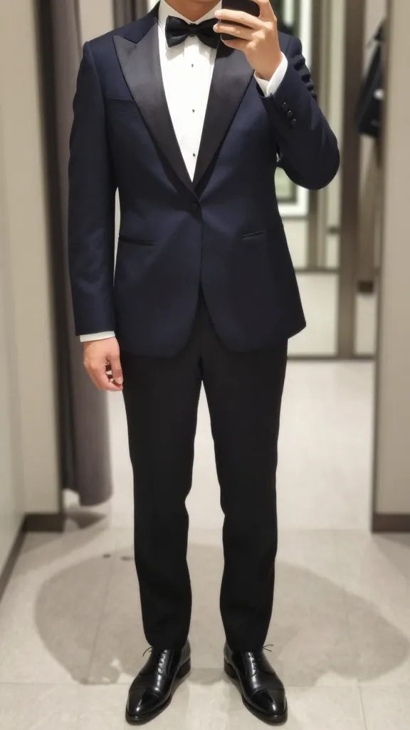 13 Men's Formal Outfits That Actually Make You Want to Get Dressed Up 11 The Classic Navy Tuxedo Reimagined