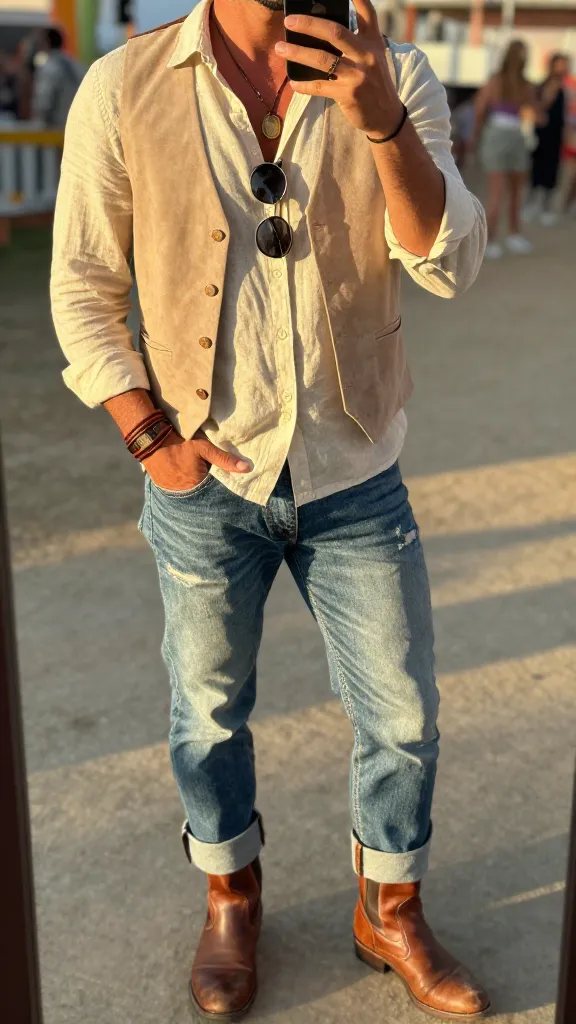 Bohemian Outfits Men: 10 Effortless Sunlit Style Finds 4 Sun-Kissed Layering Mash-Up That Feels Like a Festival Twilight