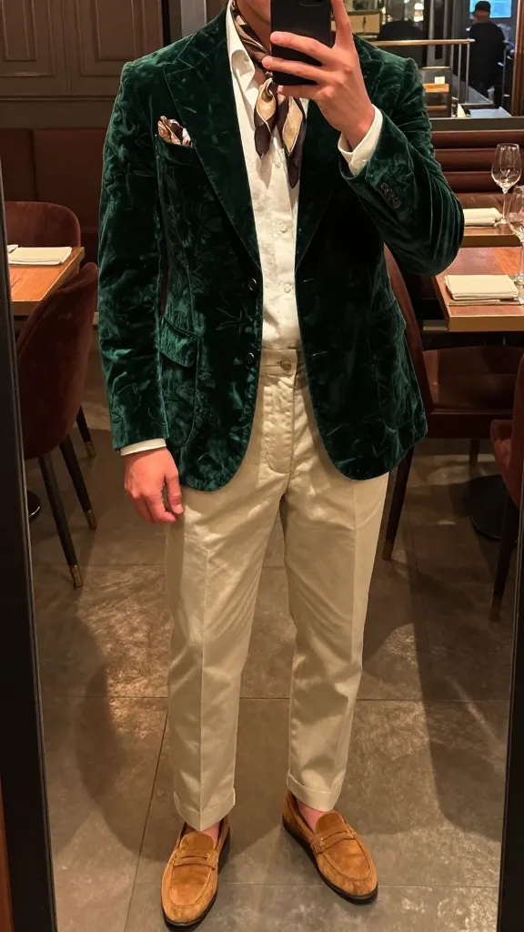 Bohemian Outfits Men: 10 Effortless Sunlit Style Finds 7 Boho-Soft Suiting: Velvet Vibes for Smart-Casual Nights