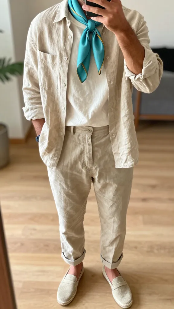 Bohemian Outfits Men: 10 Effortless Sunlit Style Finds 11 Natural Linen Monsoon: Breathable and Bold