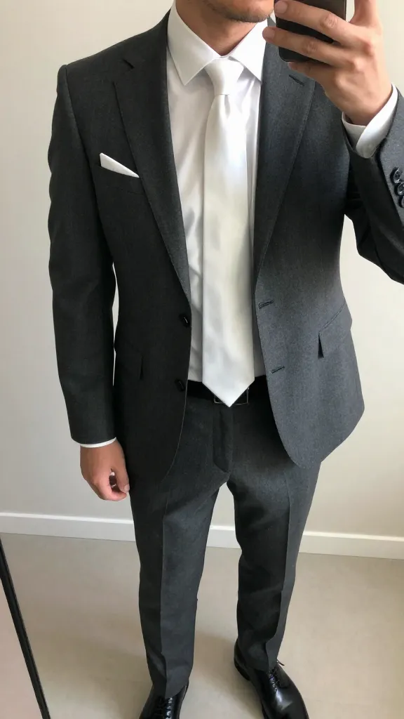 8 Men’s Shirt and Tie Combos Ideas That Elevate Your Style 7 Modern Monochrome: White Shirt + White Tie