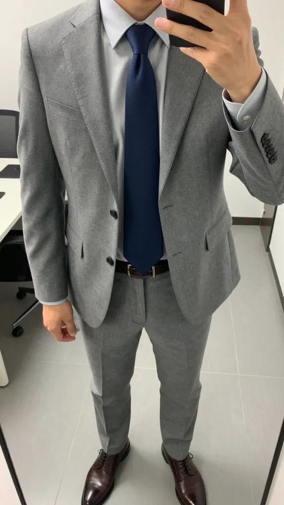 8 Men’s Shirt and Tie Combos Ideas That Elevate Your Style 11 Timeless Gray: Light Gray Shirt + Navy Drape Tie