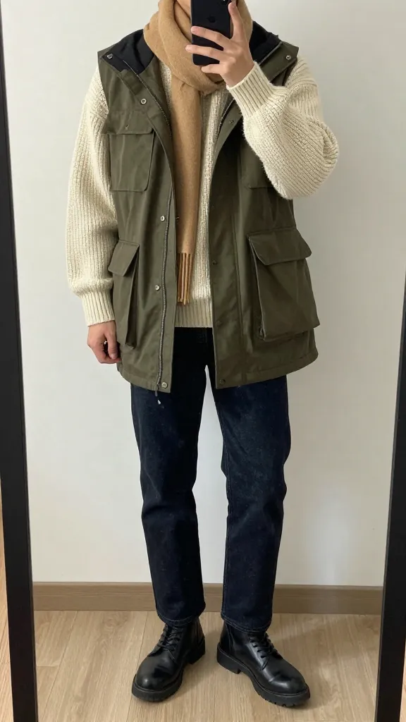 7 Fall Jeans for Men: Cozy, Sharp Fits 6 Cozy Knit-Denim Duo With Tactical Boots Swagger