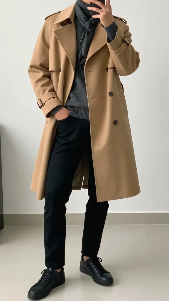 Men’s Casual Fall Outfits: 13 Cozy Nordic Looks for Weekend Elevation 5 Smart-Casual Core — Black Jeans, Camel Layers