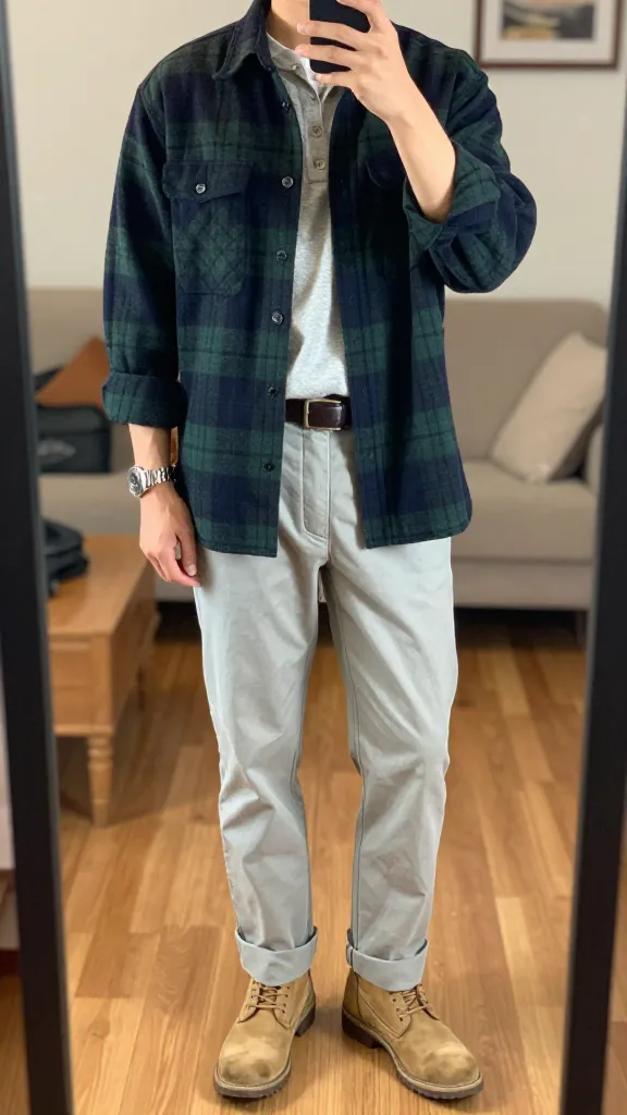 Men’s Casual Fall Outfits: 13 Cozy Nordic Looks for Weekend Elevation 8 Plaid Shirt Modernized: Cozy Yet Polished