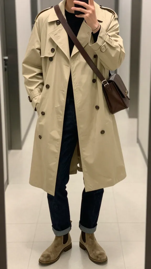 Fall Men’s Coats: 12 Top Picks for Chic Warmth 4 Modern Trench Remix That Handles Rainy Days Like a Pro