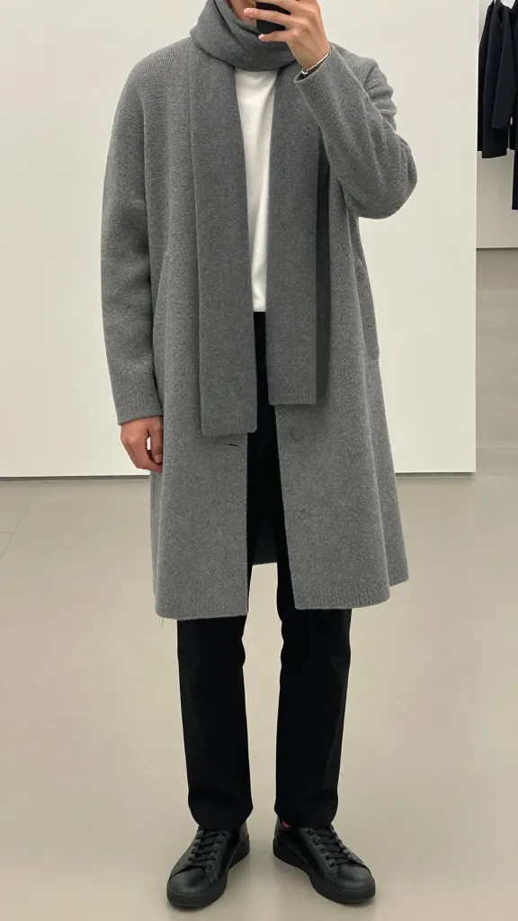 Fall Men’s Coats: 12 Top Picks for Chic Warmth 11 Minimalist Knit-Heavy Coat for Subtle Drama