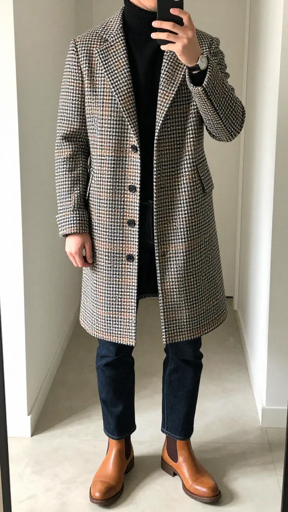 Fall Men’s Coats: 12 Top Picks for Chic Warmth 14 Statement Overcoat in Bold Check for Weekend Confidence