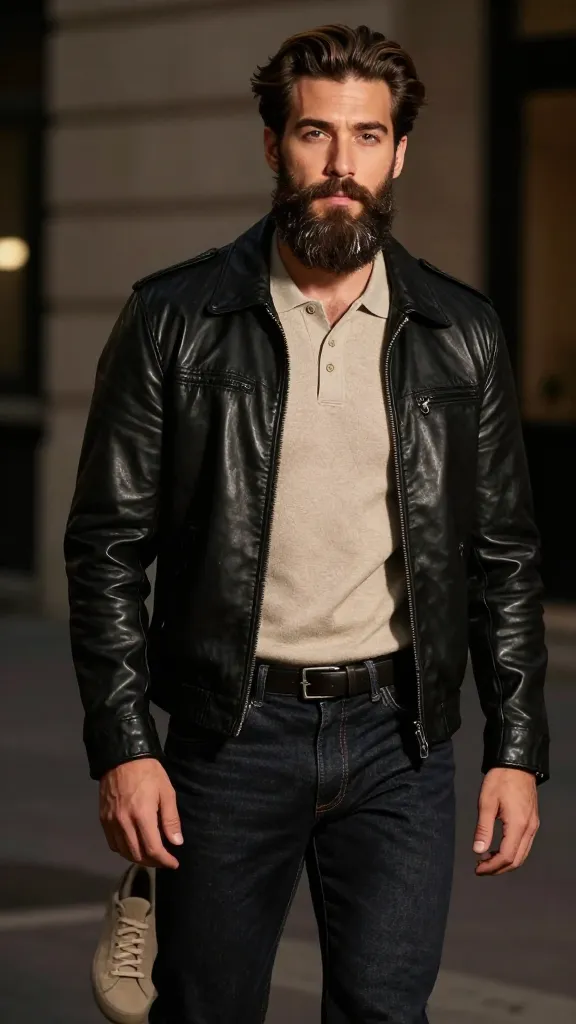 12 Beard Styles for Double Chin: Defining Your Profile Fast 11 Natural Length Beard With Clean Finish