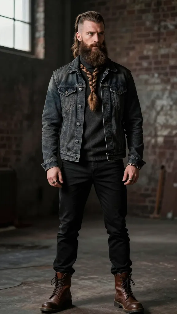 13 Viking Beard Styles That Define Bold Hairstyles 4 Copper River Knot: Bold, Braided Brilliance