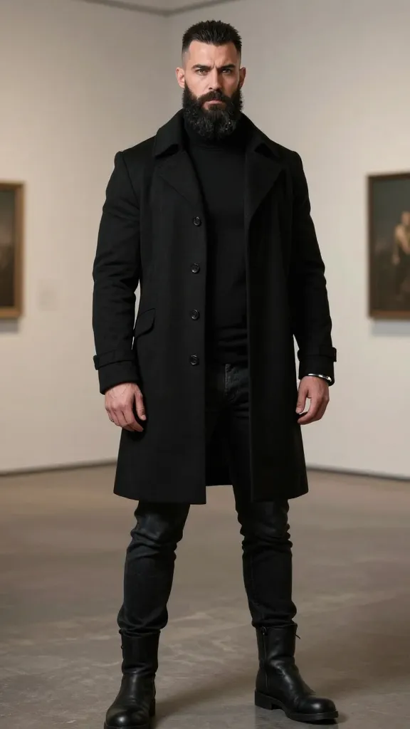 13 Viking Beard Styles That Define Bold Hairstyles 16 Blacksmith’s Hymn: Matte Black, Bold Silhouette
