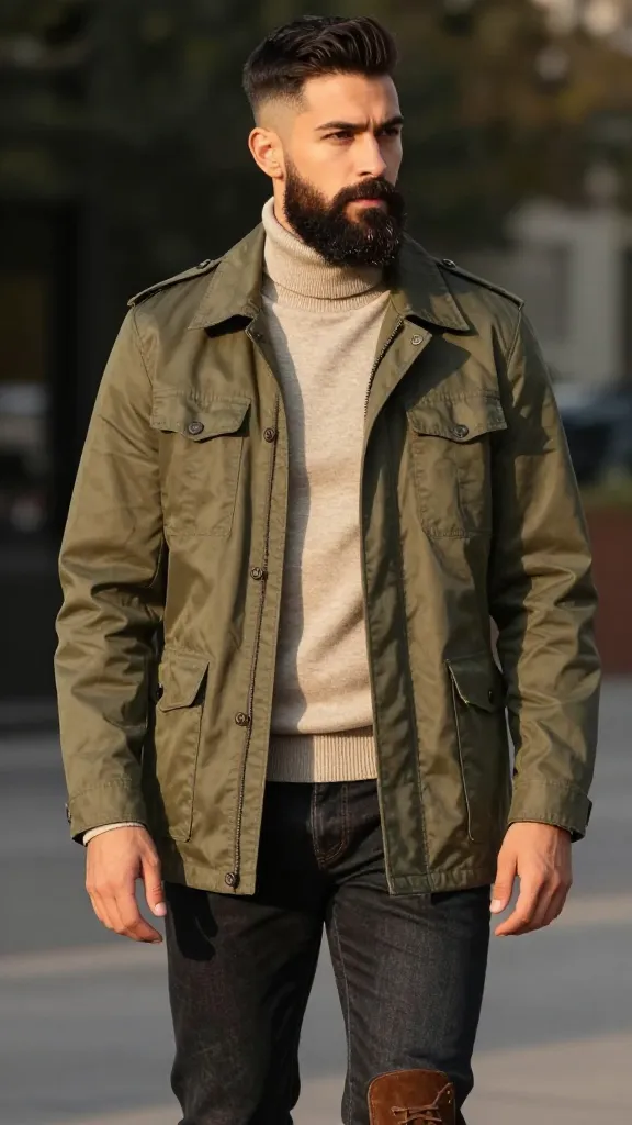 Beard Styles for Round Face: 10 Ideas That Elongate and Sharpen 7 Full Beard With a Subtle Fade