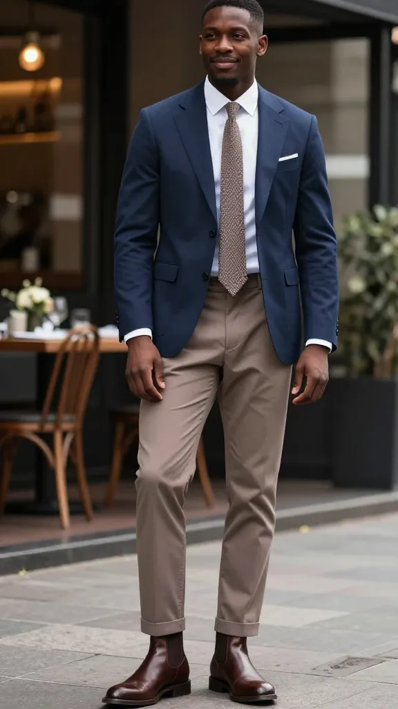 7 Wedding Guest Outfits Black Men: Sharply Styled 7 Street-Ready Blazer and Taux: The Modern Smart-Casual