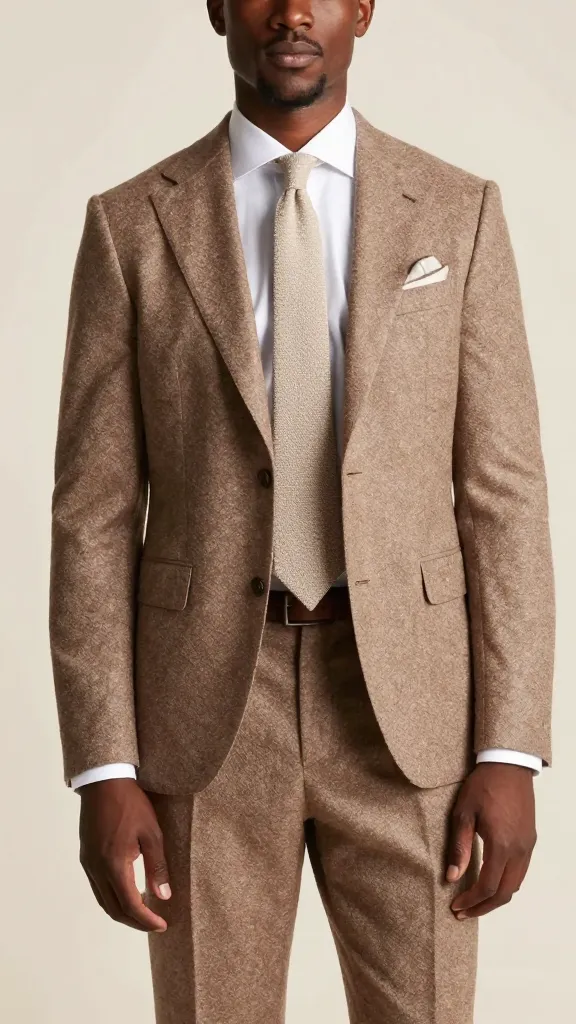 13 Wedding Attire Black Men: Sharp Guest Looks 9 Textured Tweed Suit For A Classic, Polished Vibe