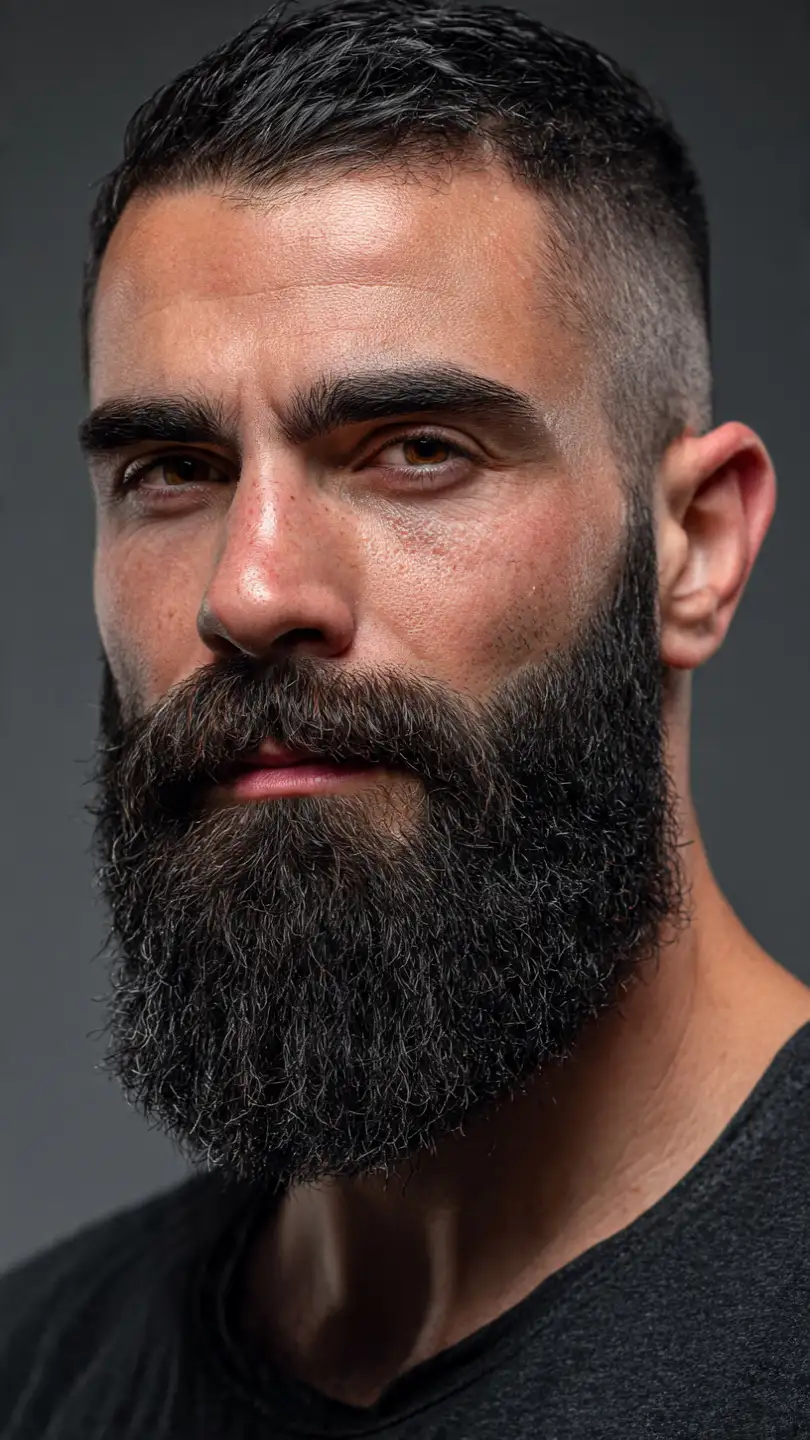 13 Beard Styles for Weak Jawline That Actually Work 4 Beard with a Bold Cheek Line Sculpted and Defined