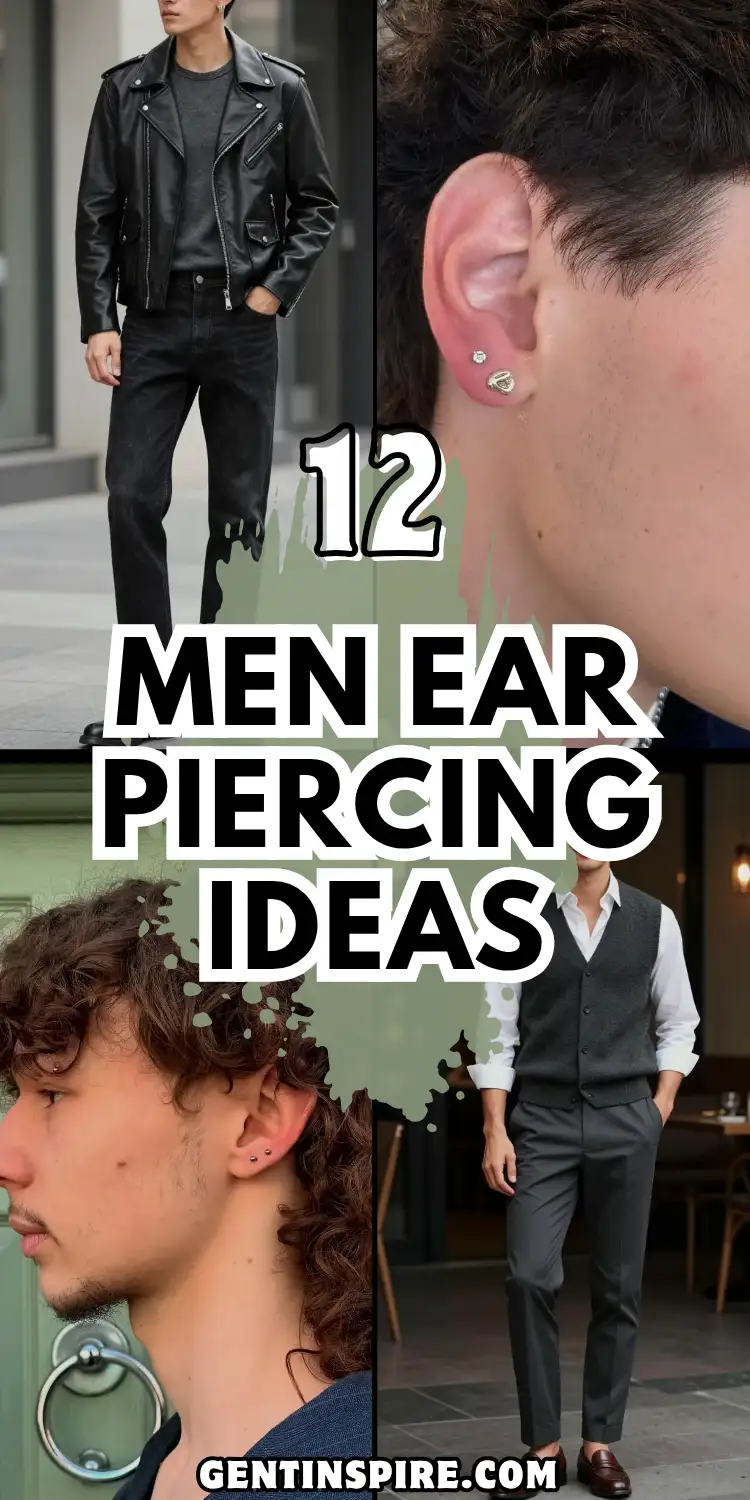 12 Men Ear Piercing: The Look book You Need Now 2 Men Ear Piercing