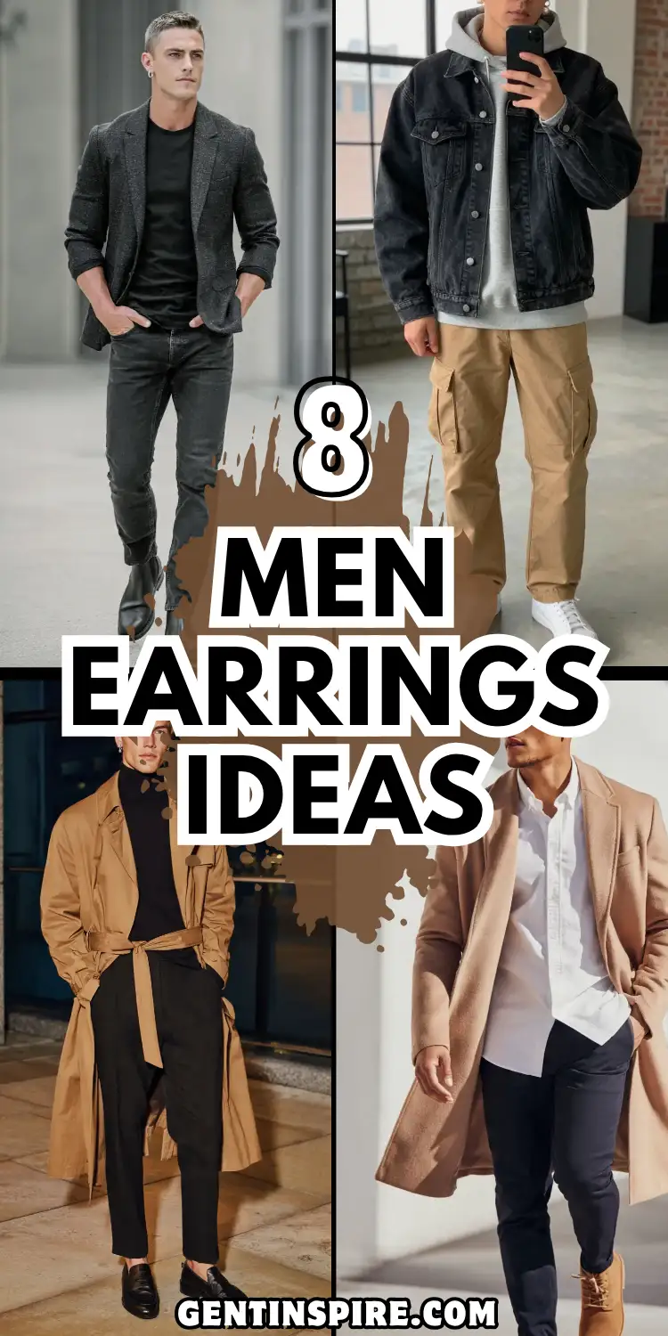 Men Earrings: Bold Minimalist to Pearl Subversion 2 Men Earrings