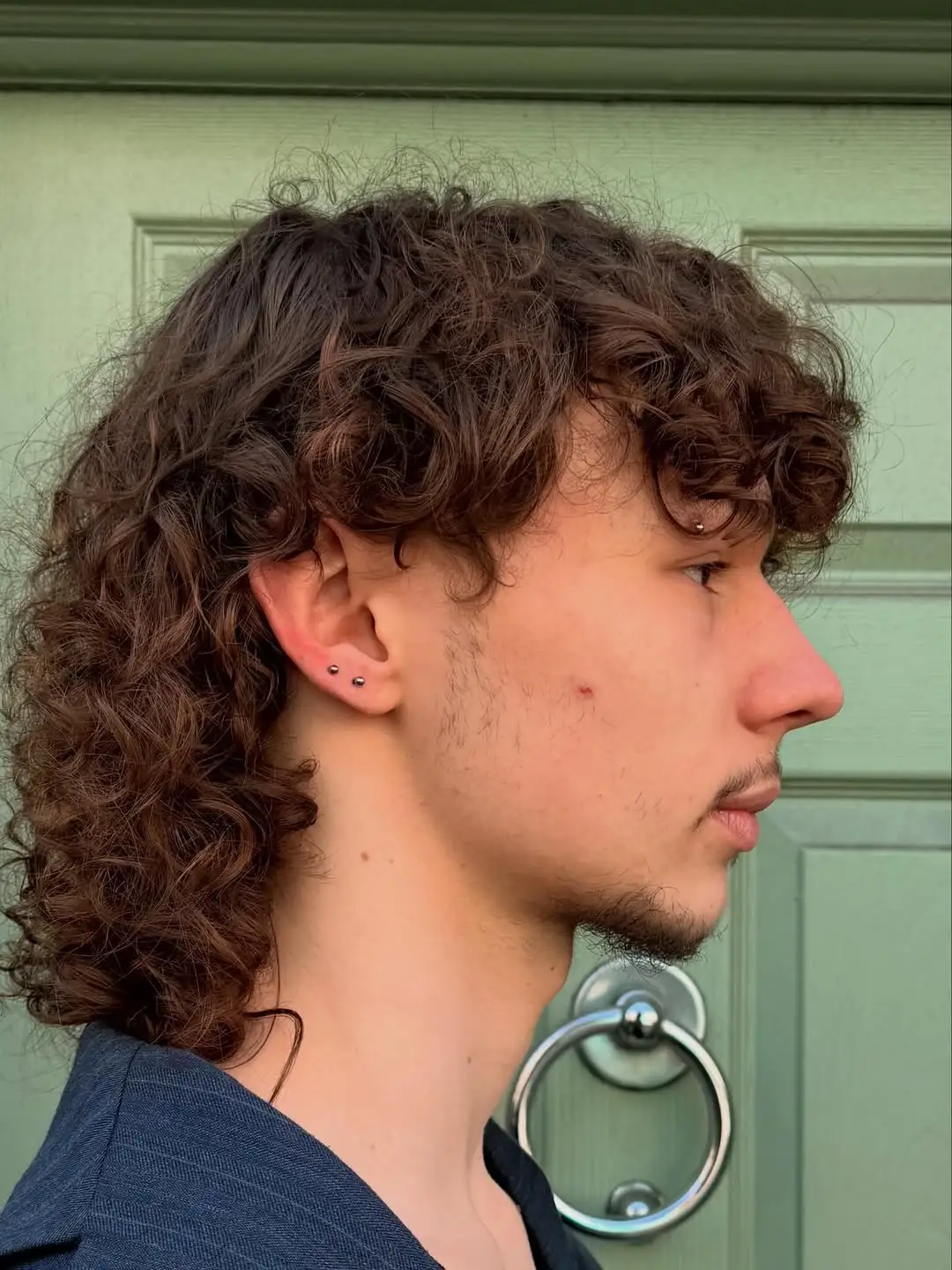 12 Men Ear Piercing: The Look book You Need Now 5 Stacked Lobe Piercing
