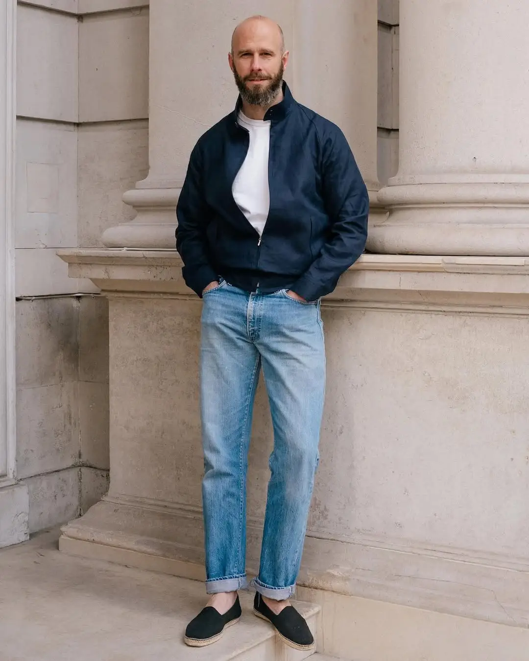 Light Blue Jeans Outfit Men Over 40 Actually Look Good In 4 men over 40 light wash jeans style