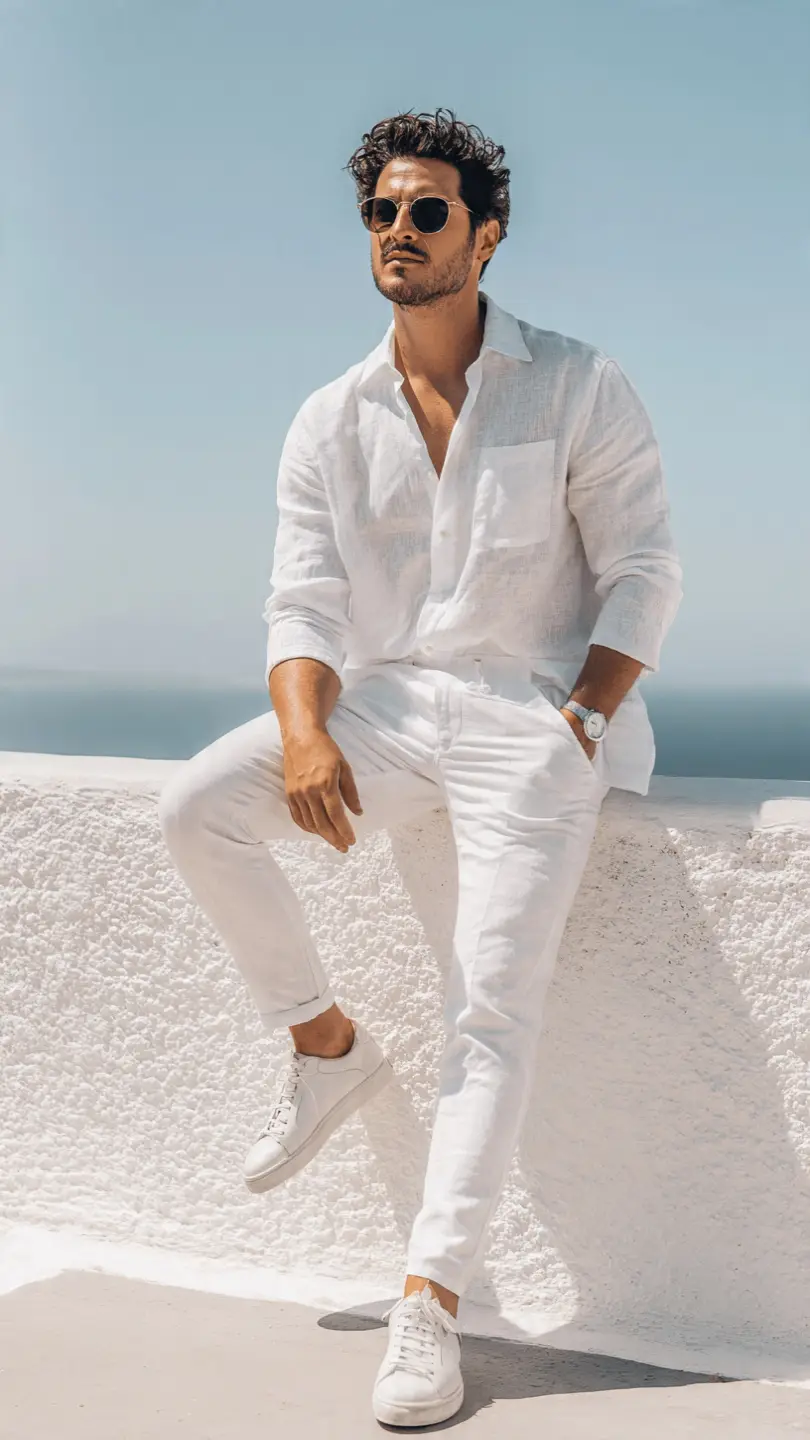 Men’s Summer Clothes That Make Hot Days Look Good 7 All-White Summer Outfit