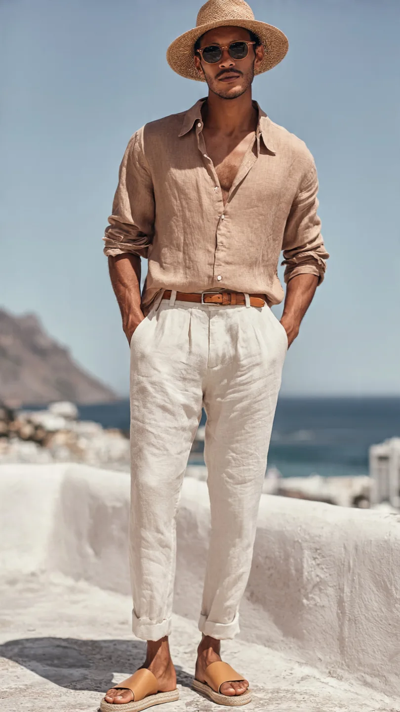 Brown Shirts Outfit: Effortless Style Secrets 13 Beachy-Chic Linen Combo That Keeps It Cool And Classy