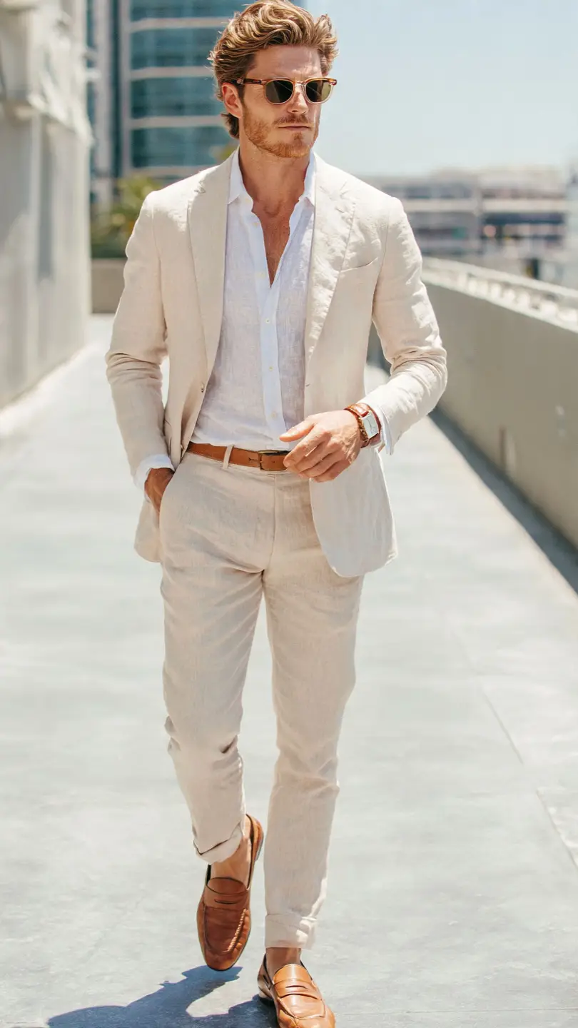 11 Men's Summer Suits That Actually Look Intentional 3 Classic Linen