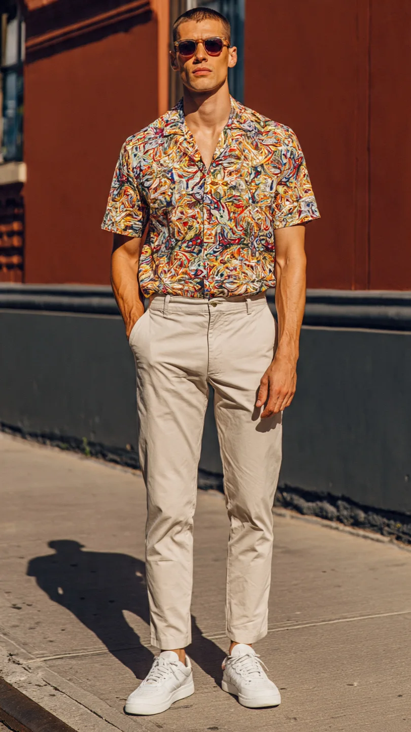 9 Men's Summer Looks That Actually Hold Up in the Heat 5 Cuban Collar Shirt