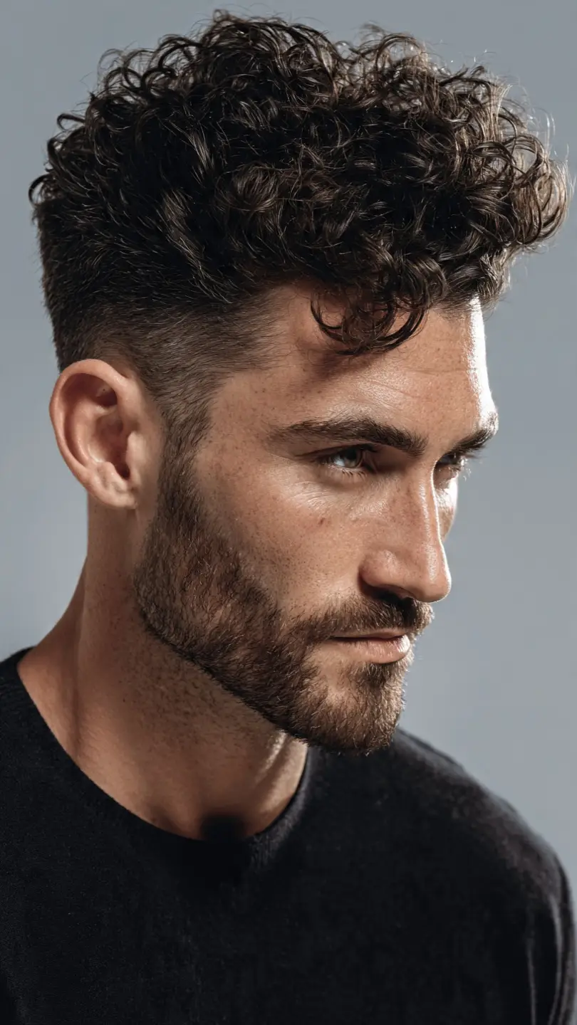 Men's Summer Hairstyles: 12 Styles That Actually Hold Up When It Matters 9 Curly Top with Low Fade