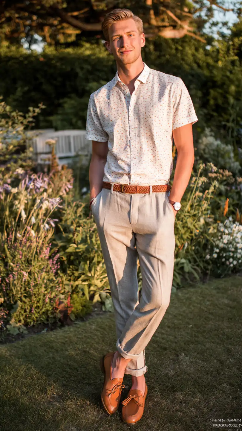 Easy Men’s Summer Outfits for Every Occasion 15 Evening Garden Party Build