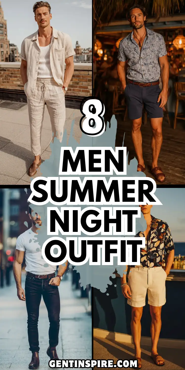 What Makes the Perfect Men Summer Night Outfit? 2 Men Summer Night Outfit
