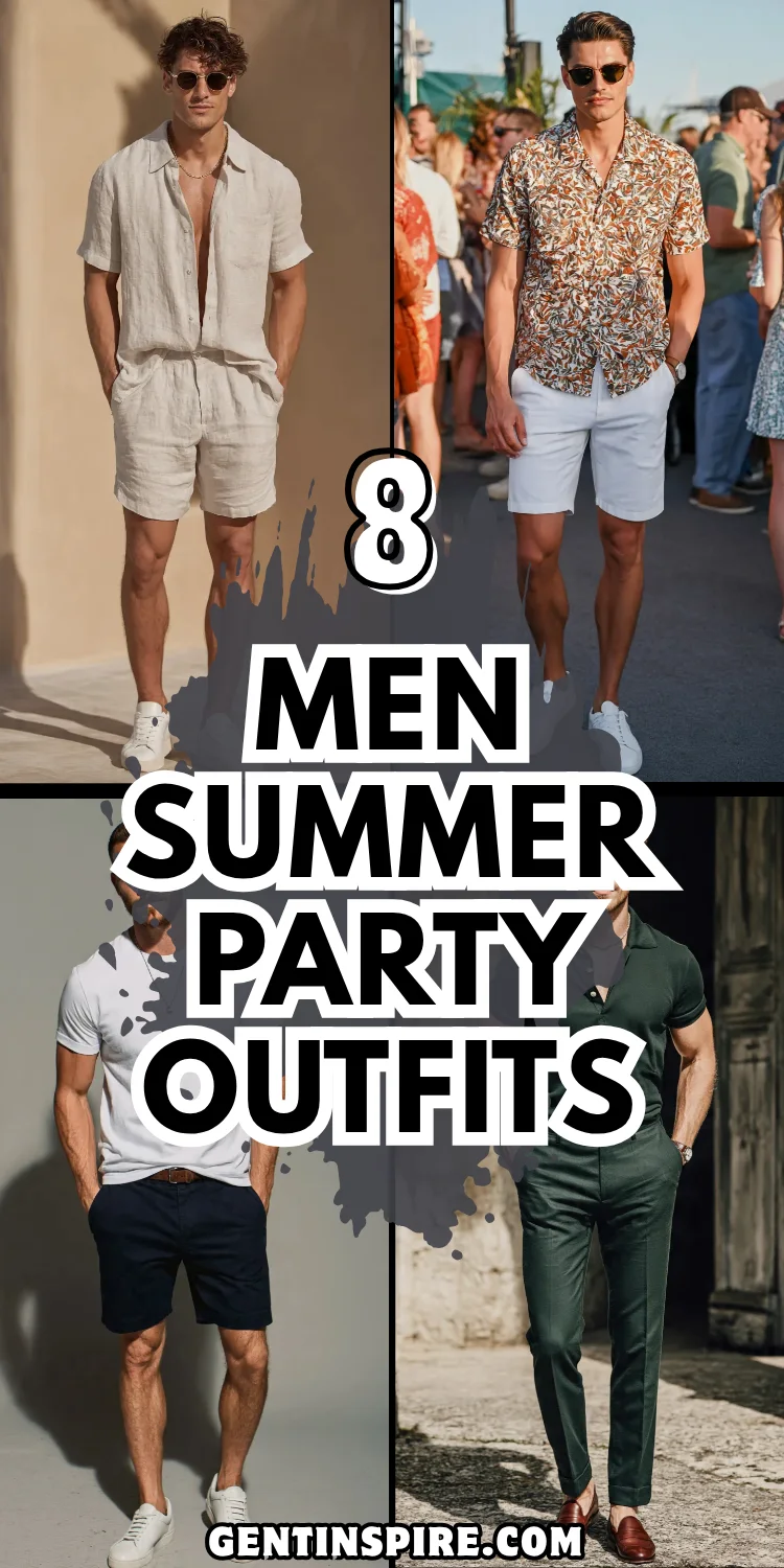8 Cool Men Summer Party Outfit Ideas for Hot Days 2 Men Summer Party Outfit