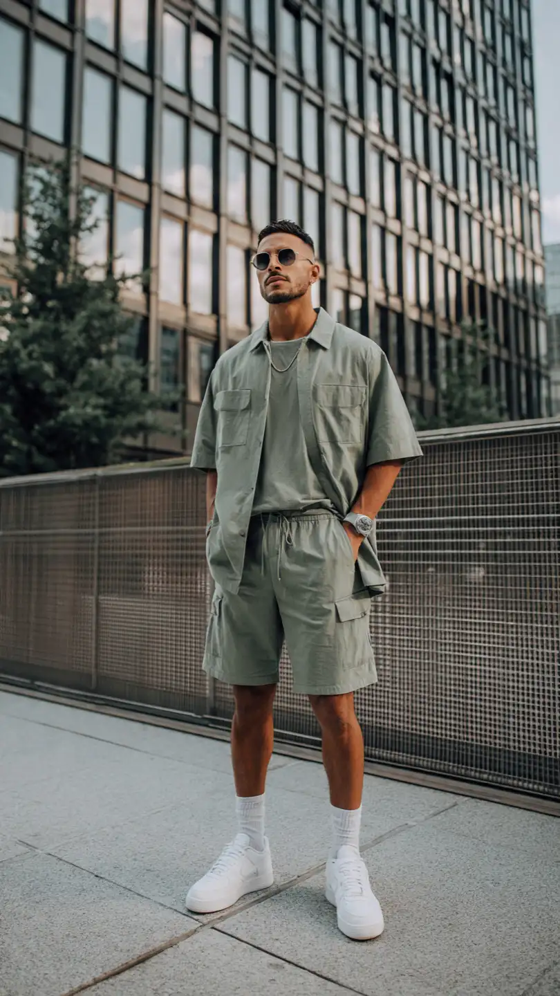 9 Men's Summer Looks That Actually Hold Up in the Heat 6 Monochrome Set