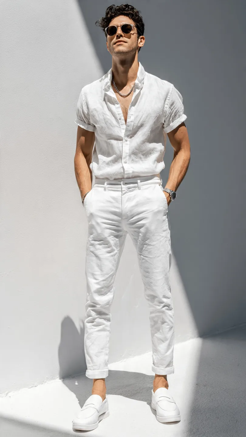Men Summer Fashion: 8 Ideas for a Cool, Stylish Season 5 Monochrome White