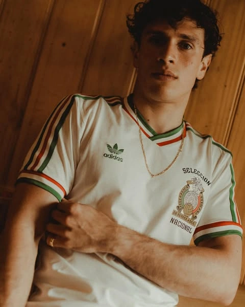 Men's World Cup Outfits That Score Big on Style 7 Retro National Jersey and Gold Chain