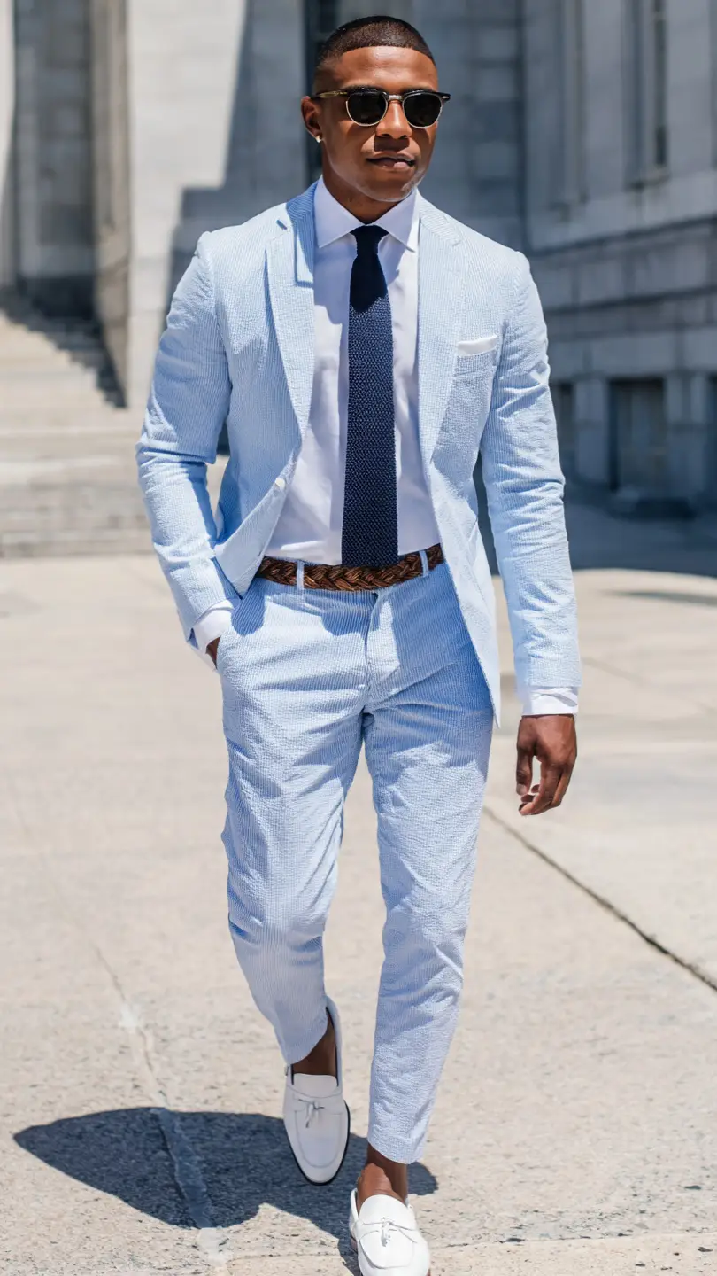 11 Men's Summer Suits That Actually Look Intentional 7 Seersucker Suit