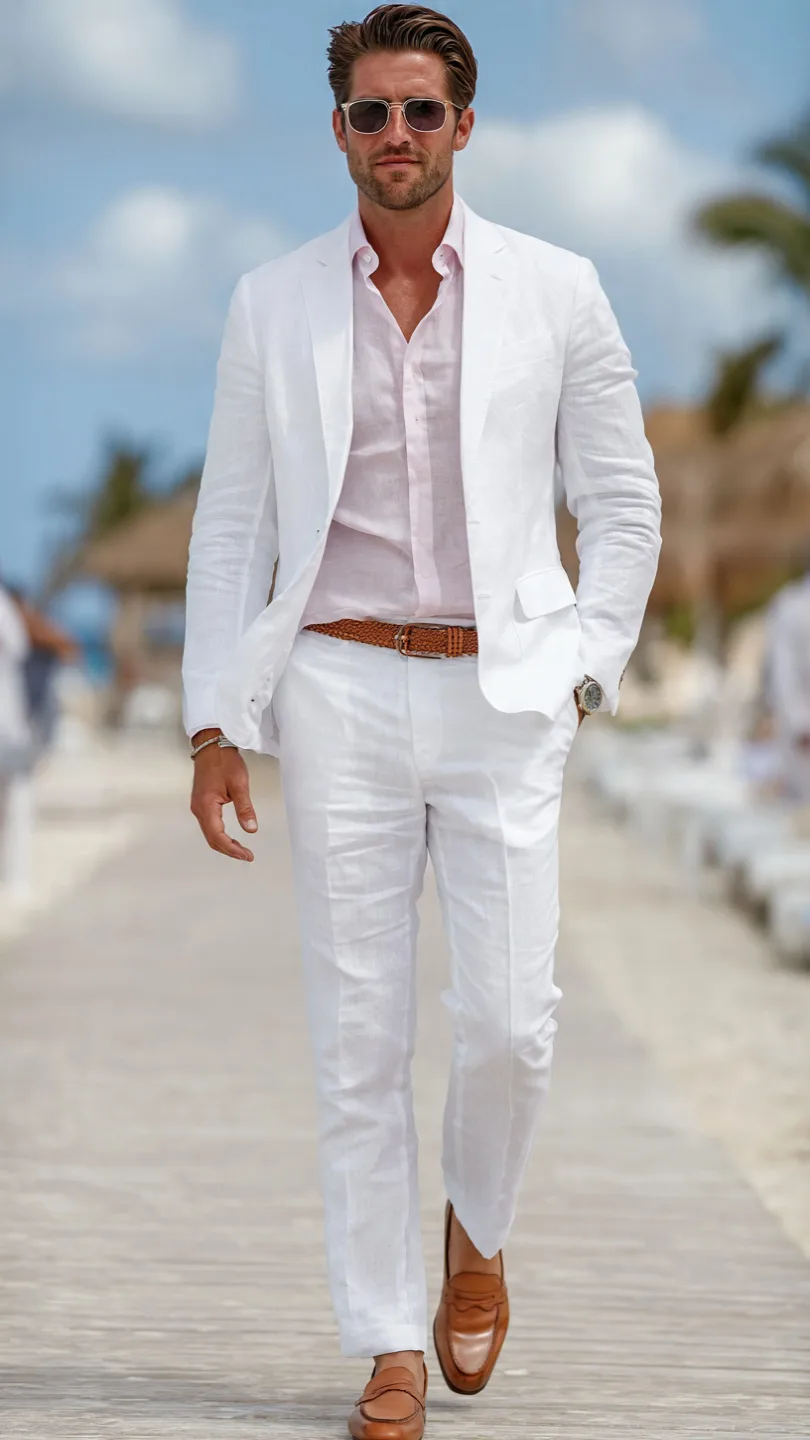 Men Summer Wedding: 10 Outfits That Actually Won't Wreck You by 4 PM 8 The All-White Outfit