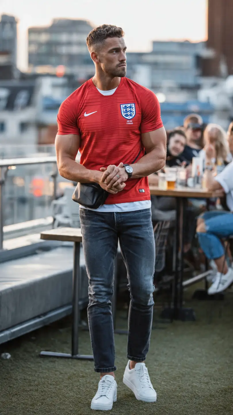 Men's World Cup Outfits That Score Big on Style 3 The Classic Jersey Fit — When the Kit IS the Outfit