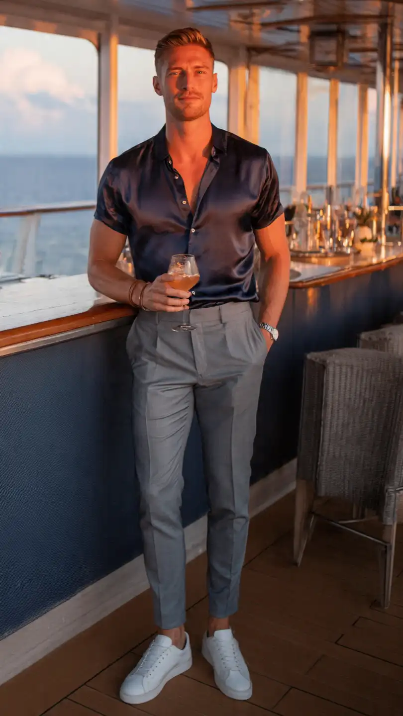 Cruise Outfits for Men: From Deck to Dinner 11 The Cocktail Hour — That 90-Minute Window Before Dinner