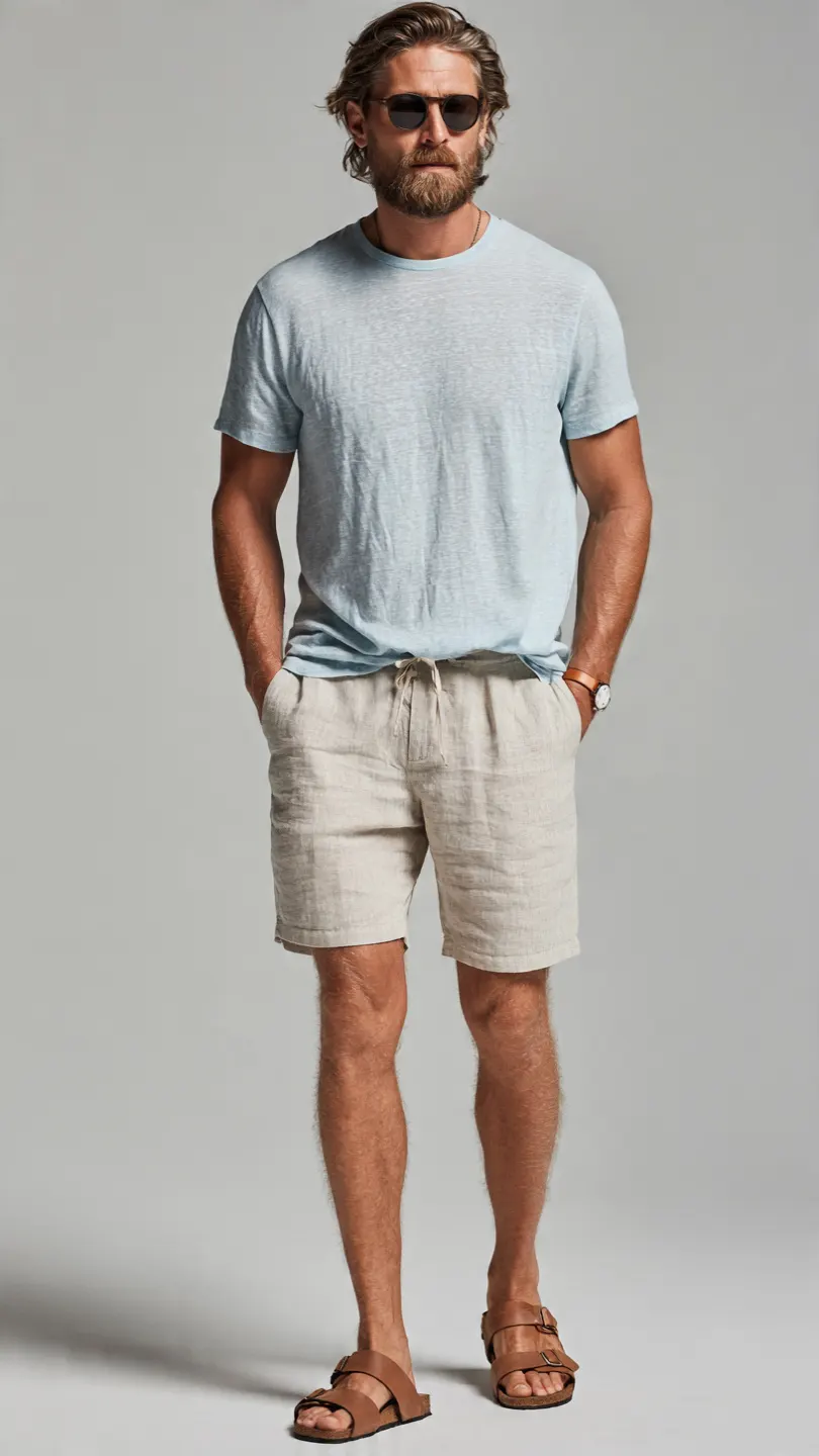 11 Men's Summer T-Shirts That Actually Deserve Space in Your Wardrobe 7 The Linen-Blend Tee