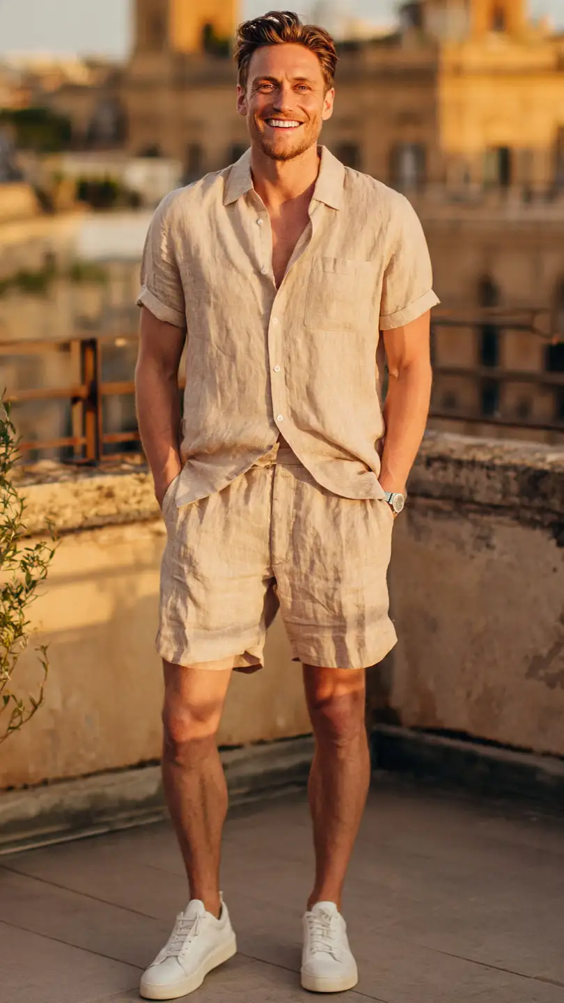 What Makes a Men Summer Date Outfit Look Instantly More Attractive? 3 The Linen Set
