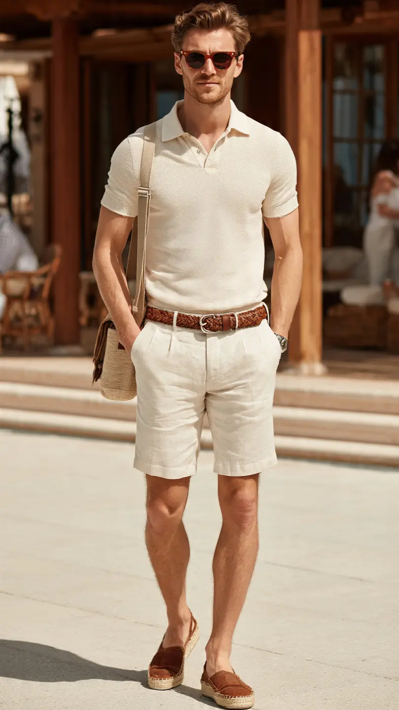 Men's Summer Linen: 12 Easy Looks That Always Work 5 The Linen Shorts and Polo Combo — Resort-Ready, Office-Adjacent