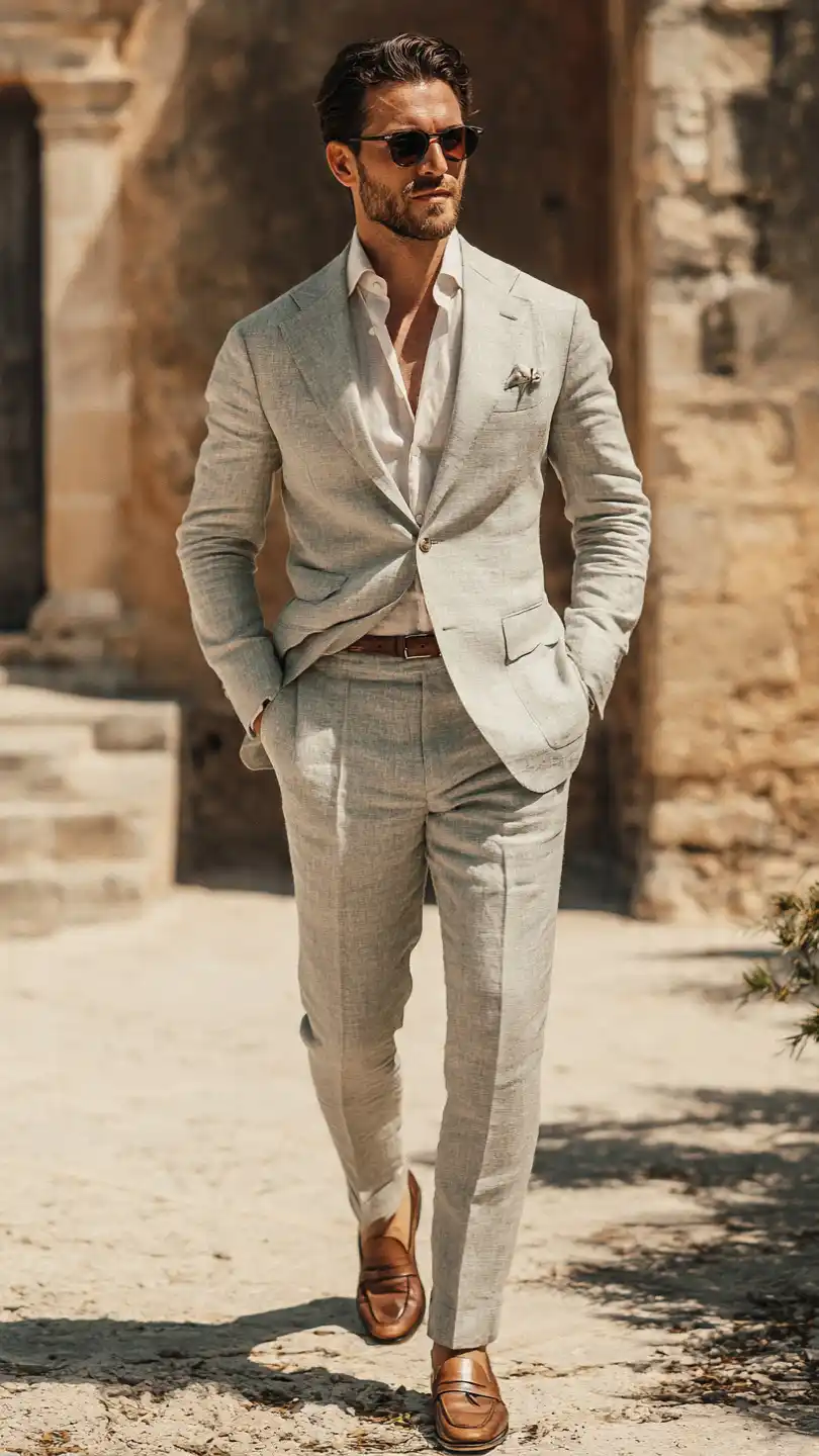 Men Summer Wedding: 10 Outfits That Actually Won't Wreck You by 4 PM 3 The Linen Suit